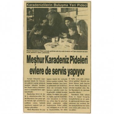 Meşhur Karadeniz Pideleri 1984