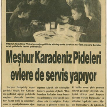 MEŞHUR KARADENİZ PİDELERİ